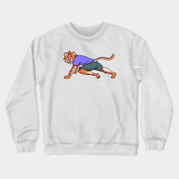 Tabata Tiger Crewneck Sweatshirt by Modern Medieval Design